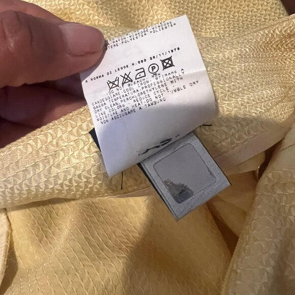 VINTAGE 2004 D&G DOLCE & GABBANA YELLOW TWEED SUIT SIZE 38 / 4 US - Picture 9 of 9